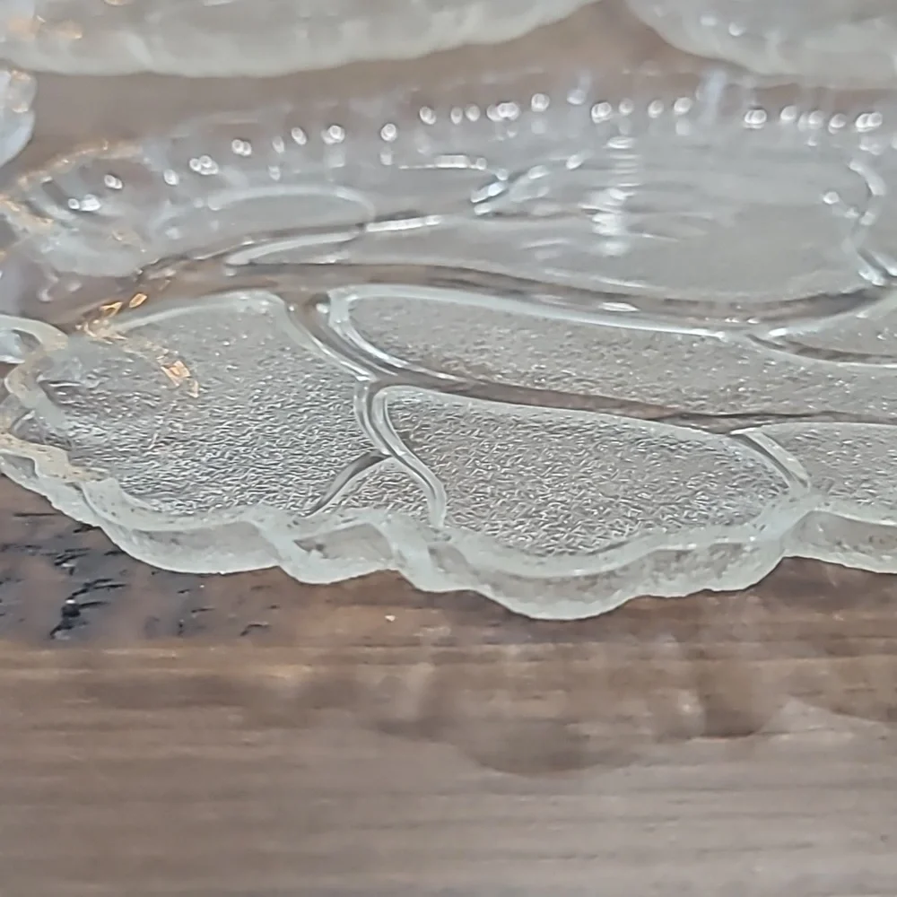 Vintage Hazel Atlas Tree Of Life Snack Tray Plate Only Set Of 4 - Picture 6 of 6